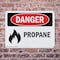 Signmission Propane Danger Sign, Plastic, 10in W x 7in L, 2PK OS-2PACK-DS-P-710-L-1537 - alternate 2